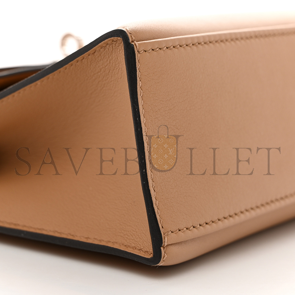 H**mes kelly pochette chai swift palladium hardware (22*14*7cm)